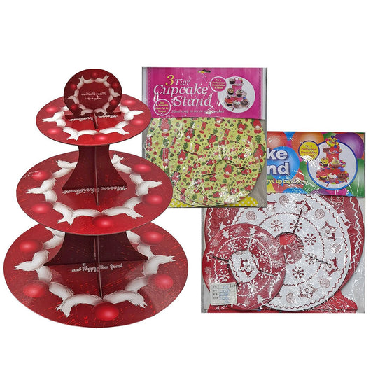 Βάση για Cupcake Xmas Τριώροφη 35 xø30cm
