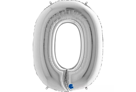 Foil μπαλόνι Ν0 ασημί 102cm