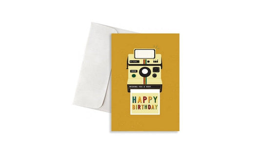 Καρτα Γενεθλιων Polaroid Happy Birthday