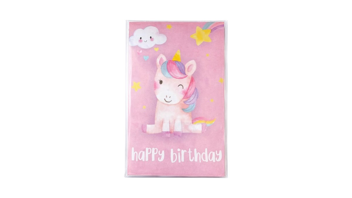 Καρτα Happy birthday unicorn