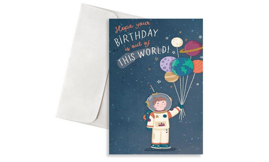 Eυχετήρια Κάρτα "Hope your Birthday is out of this world"