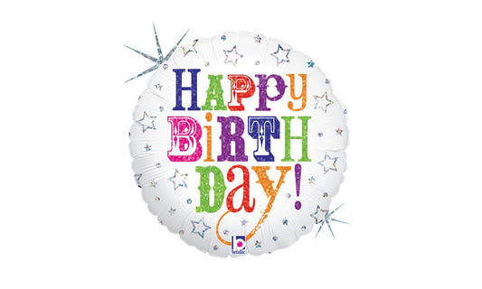 Foil Μπαλόνι Happy Birthday 47cm