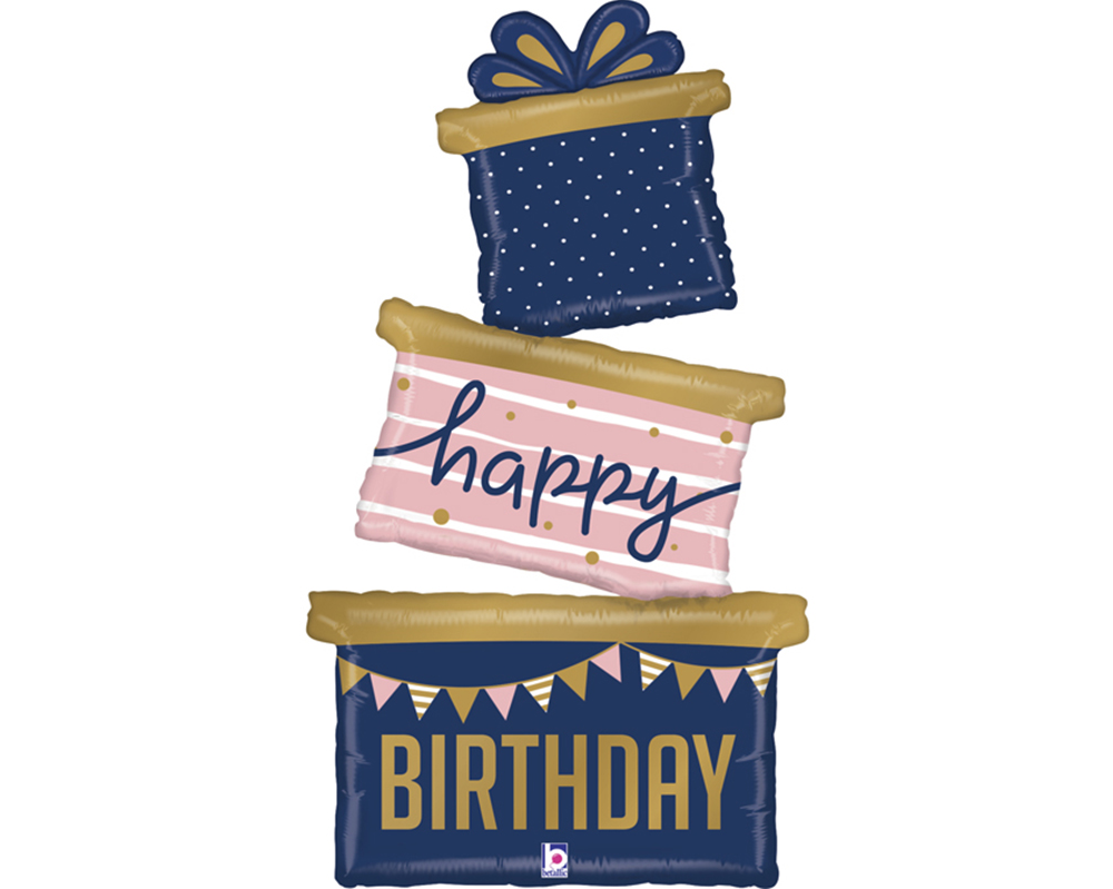 Foil Μπαλόνι Happy Birthday Δώρα