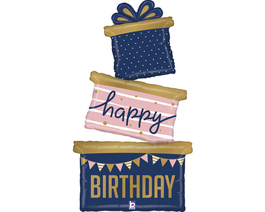Foil Μπαλόνι Happy Birthday Δώρα