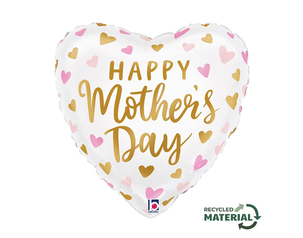 Foil Καρδιά 'Happy Mothers Day'