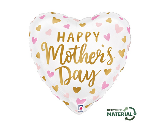 Foil Καρδιά 'Happy Mothers Day'