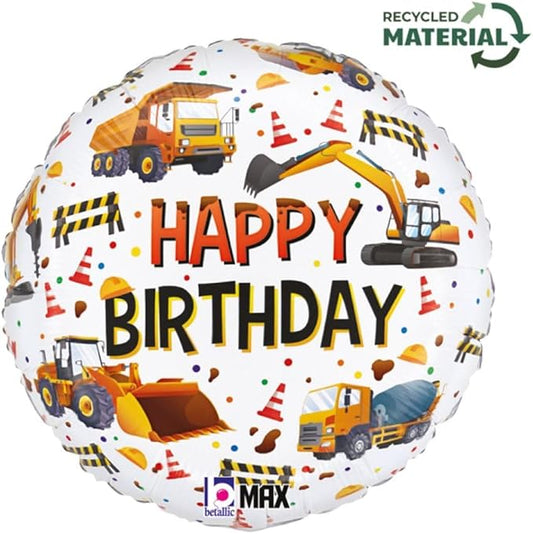 Μαλόνι με θέμα το Εργοτάξιο αλουμινίου Happy Birthday
