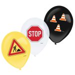 Μπαλόνια Latex Construction Party  6 τμχ.