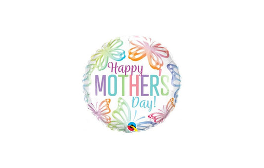 Μπαλ. foil 18" Mothers Day Pastel Butterflies / 46εκ