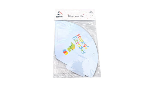 Χάρτινα Καπελάκια Δεινόσαυρος / 6τεμ.