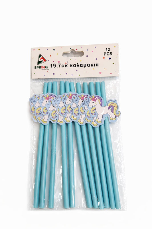 Καλαμάκια Μονόκερος (12τεμ)