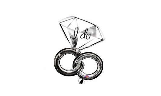 Foil Balloon SuperShape Wedding Rings