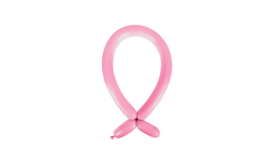 100 Latex Balloons Decorator Modelling Standard Pink 114 cm