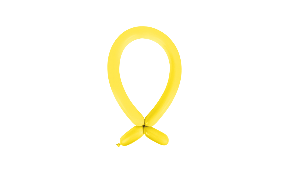 100 Latex Balloons Decorator Modelling Standard Yellow Sunshine 114 cm