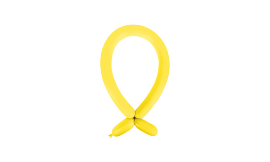 100 Latex Balloons Decorator Modelling Standard Yellow Sunshine 114 cm