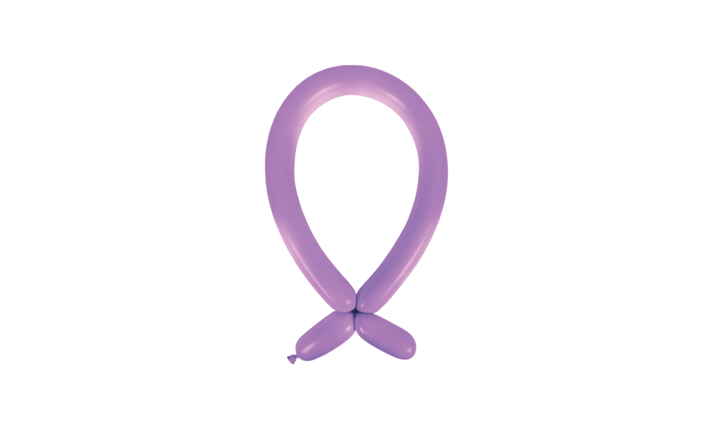 100 Latex Balloons Decorator Modelling Standard Purple 114 cm
