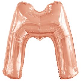 Foil Balloon Super Shape Letter "M" Rose Gold