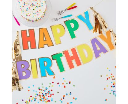 Γιρλάντα Γράμματα - Happy Birthday