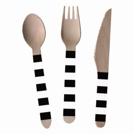 Wooden Cutlery Soccer / 24 pcs