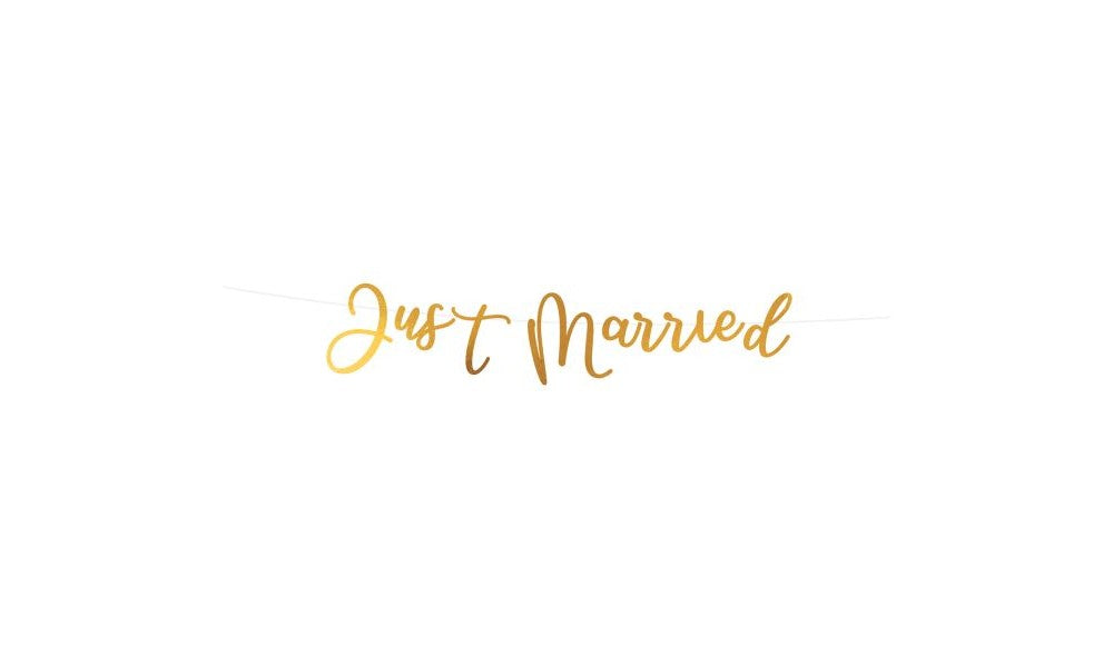 Letter Banner "Just Married" Wedding Paper 91.5 cm