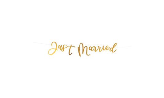 Letter Banner "Just Married" Wedding Paper 91.5 cm