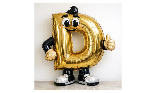 Mr. D (79cm, 31") foil balloon