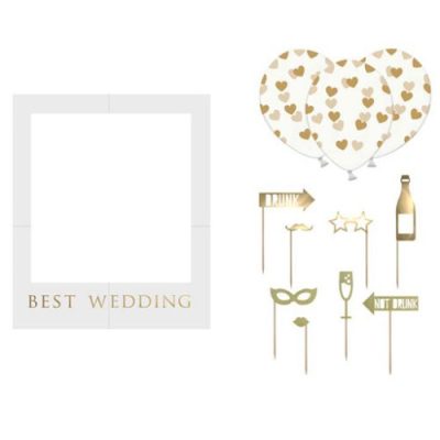 Σετ photo Booth για Γάμο "Best Wedding"