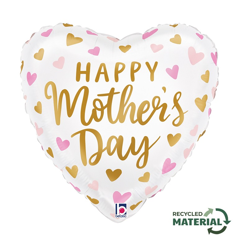 Foil Καρδιά 'Happy Mothers Day'