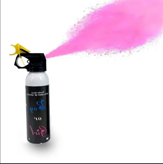 Σπρέϊ Αποκάλυψης φύλου 1000ml - Gender Reveal Spray (Ροζ Χρώμα)