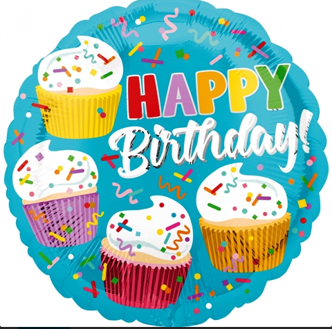 Foil Μπαλόνι Happy Birthday 46cm