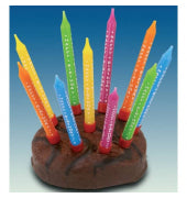 Πολύχρωμα κεράκια happy birthday 10τμχ