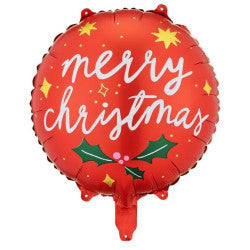 Μπαλόνι φόιλ Merry Christmas πορτοκαλί 18''