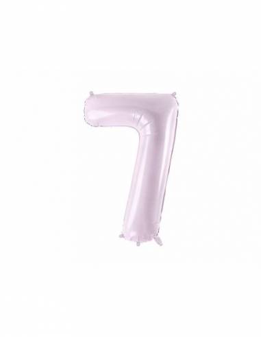 Foil μπαλόνι Νο7 Λιλά 86cm