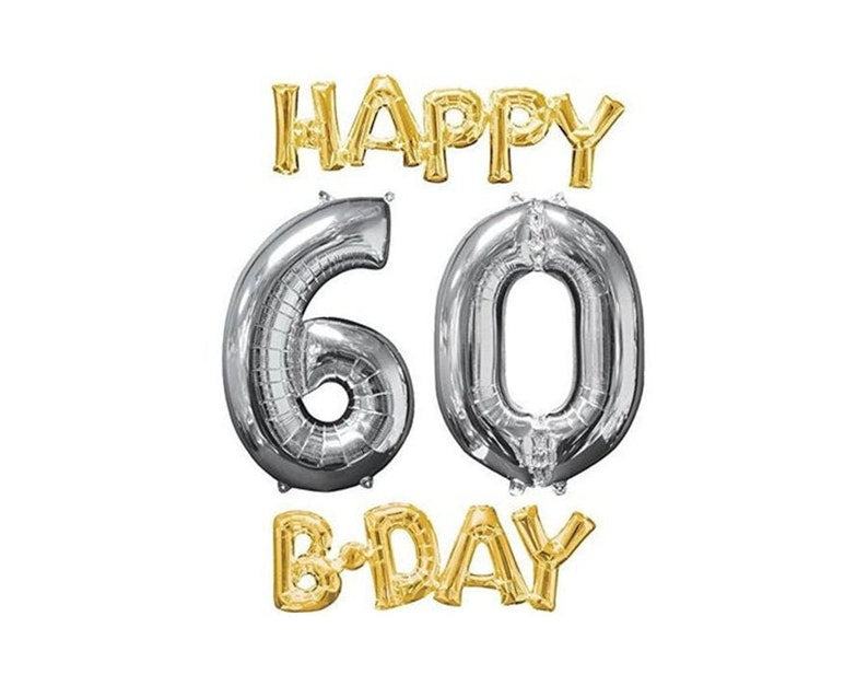 Foil Μπαλόνι Happy 60th Birthday