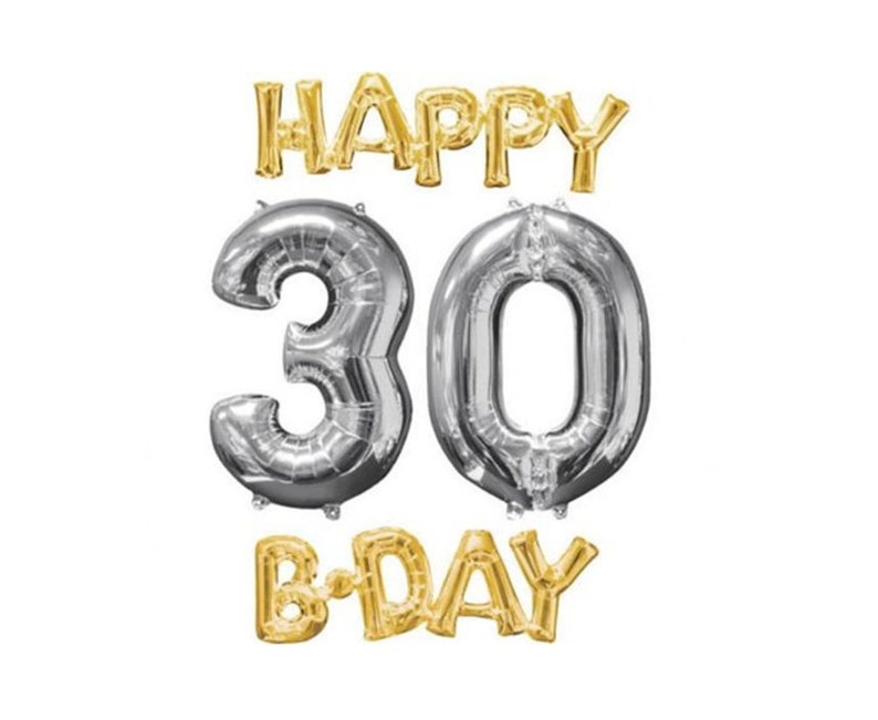 Foil μπαλόνι Happy 30th Birthday
