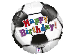 Foil μπαλόνι Football Happy Birthday 18''