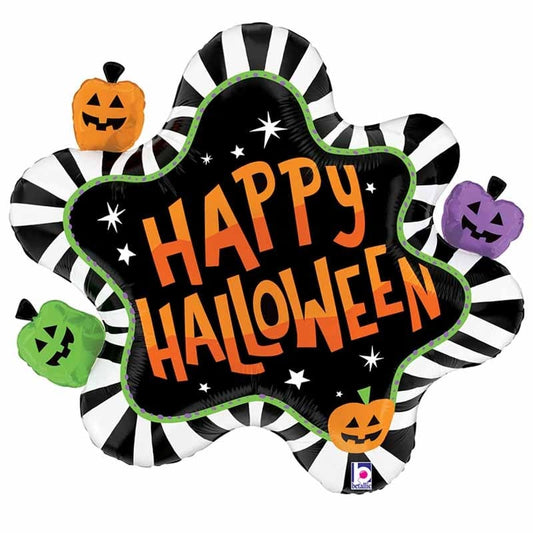 Foil μπαλόνι  Super Shape Happy Halloween "Striped Splat"