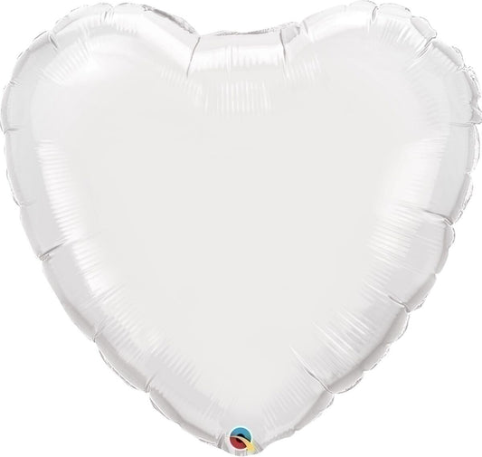 Μπαλόνι Φοιλ 36 Καρδιά Λευκό / 91 εκ