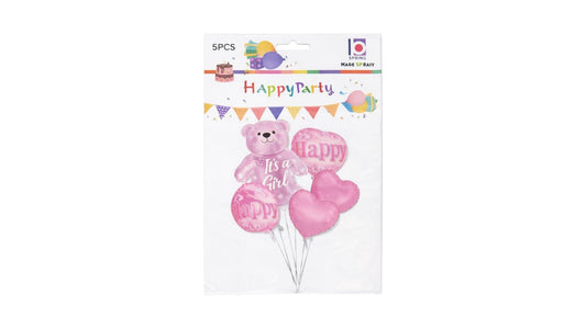 Foil Μπαλόνι ''Baby Girl Happy Birthday''
