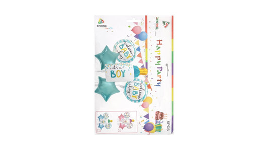 Foil Μπαλόνια Set ''Welcome Baby Boy''